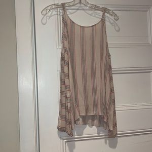 EVERLY cold shoulder printed blouse